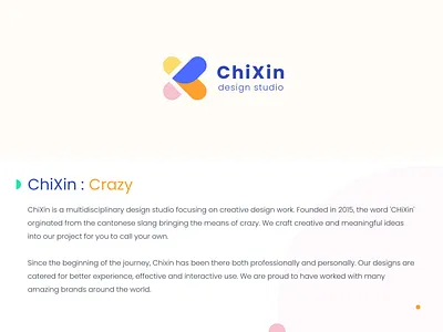 ChiXin Branding Story agency branding branding and identity concept design geometry logo logotype ui ux x letter logo