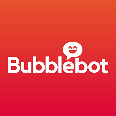 Bubblebot Logo brand identity illustration