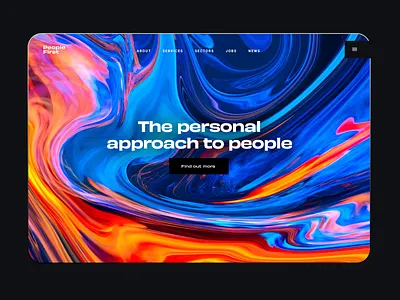 Recruitment Agency animation black branding colorful colors colourful colours corporate design digital design landing page liquid minimal recruitment agency saas ui ux web webdesign website