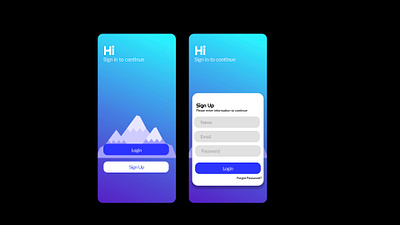 Daily UI 001: Sign Up app art clean design flat illustrator minimal ui uidesign ux vector