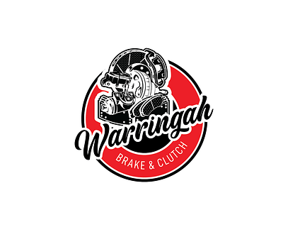 Warringah Brake & Clutch logo art branding design icon illustration illustrator logo logos minimal vector