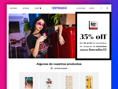 Web Banner - Estrago art direction banner design design photography webbanner