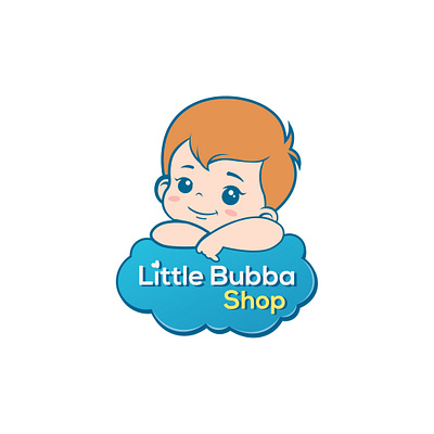 little bubba shop design illustration logo minimal vector