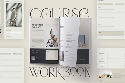 Course Workbook blog blog ebook canva catalog class clean course download ebook free marketing online print printable social social media template webinar workshop