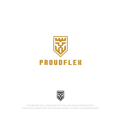 Proudflex 02 branding logo minimal vector