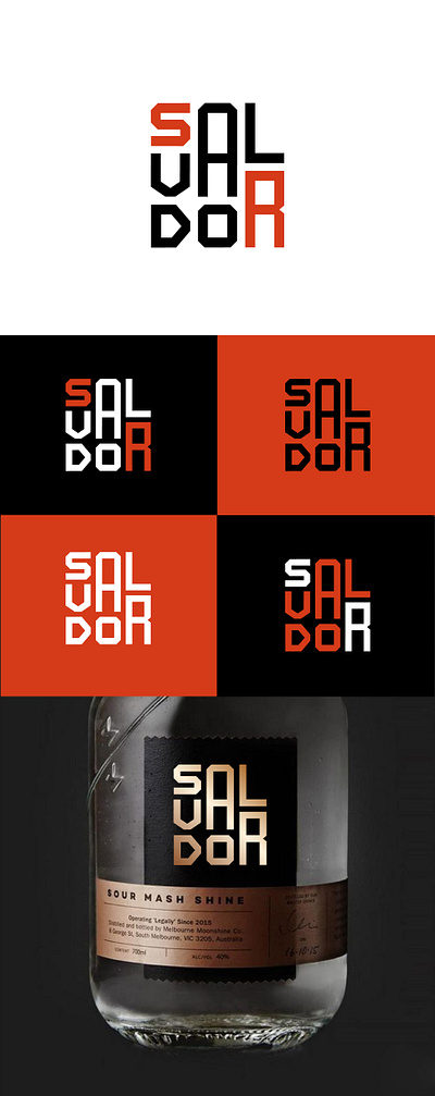 Salvador branding logo minimal vector