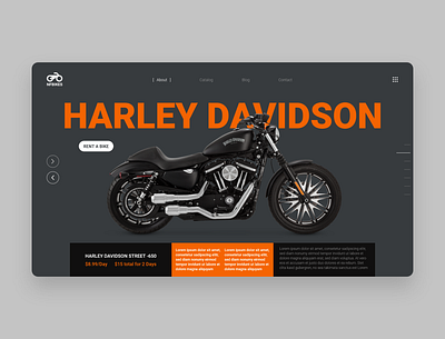 Harley Davidson Website Design Concept landing page ui ui design ui ux user interface design website concept website design website redesign