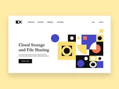 Cloud Storage Website Design Concept landing page ui ui design ui ux user experience design user interface design website website concept website design website designer