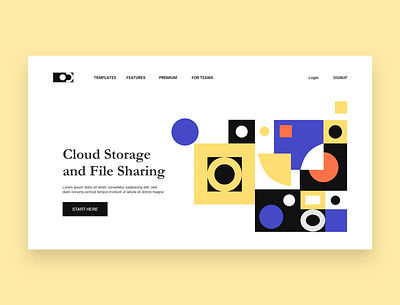 Cloud Storage Website Design Concept landing page ui ui design ui ux user experience design user interface design website website concept website design website designer