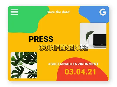 Press Page - UI Design color palette colorful conference dailyui flat google press press kit press page ui uiux