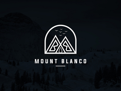 Mount Blanco Logo Design app icon brand business logo design creative logo dribbble dribbble best shot fiverr.com flat identity logo logo design branding minimal minimalist logo modern modern logo mount blanco logo mountain logo professional logo