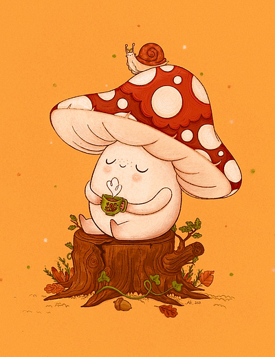 Marshal the Mushroom book illustration childrens book illustration childrens books childrens illustration design illustration illustration art illustrations illustrator