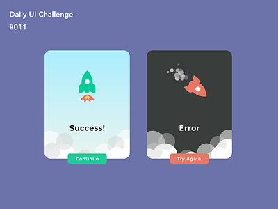 Flash Message - #011 daily ui 011 dailyui011 dailyuichallenge flash message flat design illustration ui design