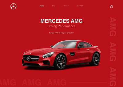 The AMG branding mercedes mercedes benz ui ui design ux ux design web design