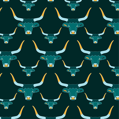 Year of the ox pattern artist branding design flat graphic design illustration illustrator minimal ox pattern vector