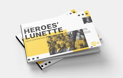 Heroes' Lunette - Study project communication typography vecteur vector