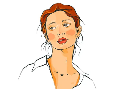 Red Hair Portrait character fashion girl illustration model portrait redhair woman