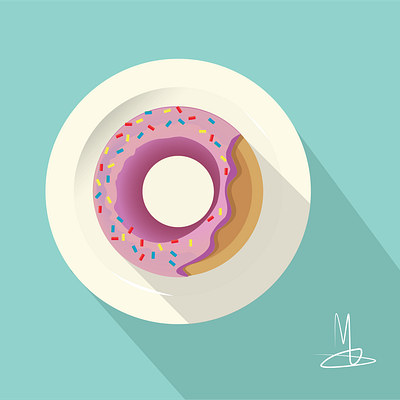 donut illustration vector