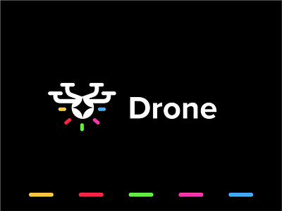 Drone akdesain branding creative drone drone app drone logo illustration logo logo design minimal negative space typography