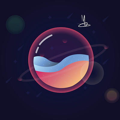 space illustration vector