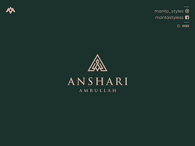 Anshari Amrullah app branding design icon illustration letter logo logomaker logomark logotype minimal typography ui ux vector