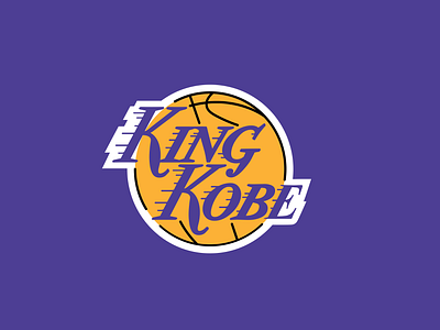 KING KOBE brand font illustration king james king kobe kobe bryant la lakers lettering logo los angeles lakers typography