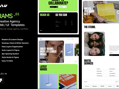 RAMS - Creative Agency Web UI Kit
