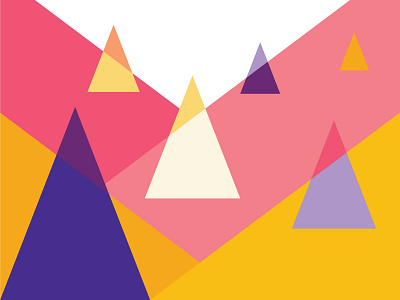 Friday Fells No. 18 angles canyon fell friday fell geometric overlap pine trees triangle