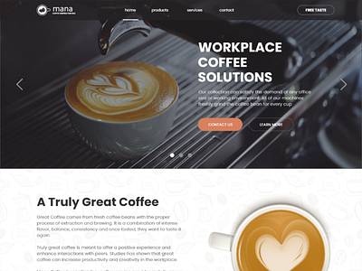 MANA WEBSITE branding design illustration minimal ux uxdesign web web design website