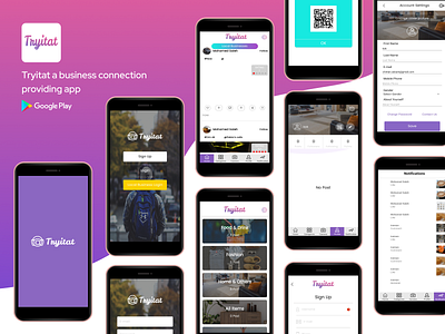 Tryitat a business connection providing app concept adsum adsumoriginator app concept app interface application ui business community app concept originator ui ux ui design uiux uiuxdesign user experience design user interface user interface design