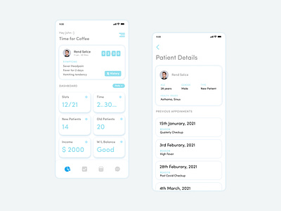 Doctor Dashboard Mobile UI dashboard ui doctor doctor dashboard mobile ui