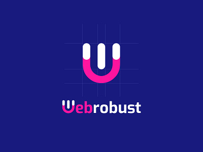 Webrobust amitdey australia branding design logo ui ux vector