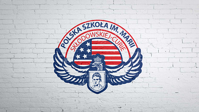 School Logo Design mascot logo polish school logo round logo usa school logo