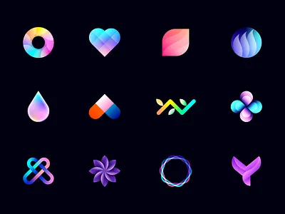 Logos abstract best brand agency brand identity branding colorful creative design designer gradient logo icon design india lalit lettermark logo logo designer modern logo symbol top ui