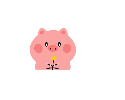 Little piggy art design flat graphic design illustration illustrator minimal vector web website