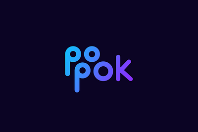 Logotype for Popok Animation Studios brand design brandidentity branding design icon logo logo design logodesign logotype minimal