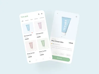 Beauty App beauty app branding clean cosmetics design minimalist mobile app mobile design mobile ui skincare ui ux