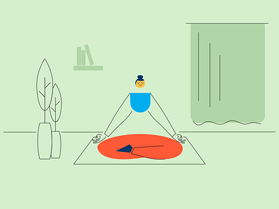 Yoga flat flat illustration health human illustration peac people women yoga