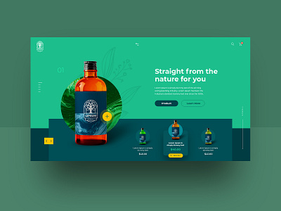 Lipsum Herbal Website cbd cbd oil ecommerce herbal online store ui ux web website website design