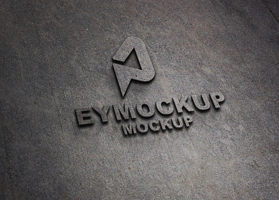 Realistic 3D Logo Mockup branding design illustration logo mockup packaging scale ux vector