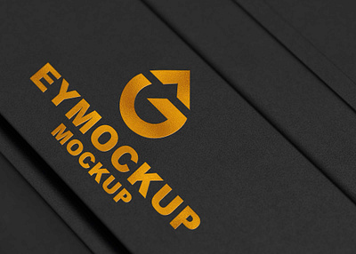 Free Gold 3D Logo Mockup branding design illustration logo menu psd template ui ux vector