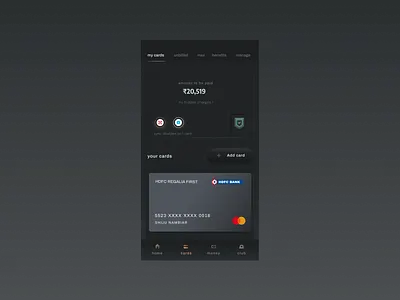 CREDApp app design ui