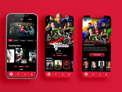Movie Streaming App Ui app app design graphicdesign livestream mobile mobile app mobile app design mobile ui mobileapps movie app movie streaming product design streaming app ui ui ux uiux uiuxdesign uxui uxui design uxuidesign