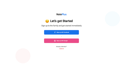 Sign up :) beautiful google login idea login signup ui ui design