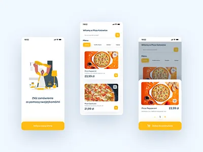 UI Design of Food App clean covid delivery food food app illustration minimal mobile ui startup typography ui ux
