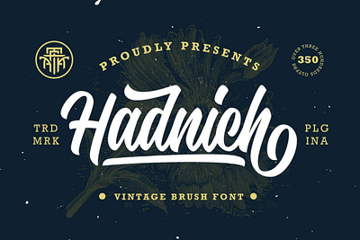 Hadnich - Modern Script font handwrittenfont scriptfont typography