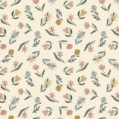 Wildflowers design flowers illustration pattern pattern art patterndesign print vector wildflowers