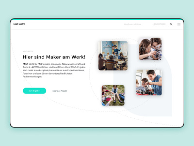 MINT AKTIV - Website Concept design minimal ui ux web website