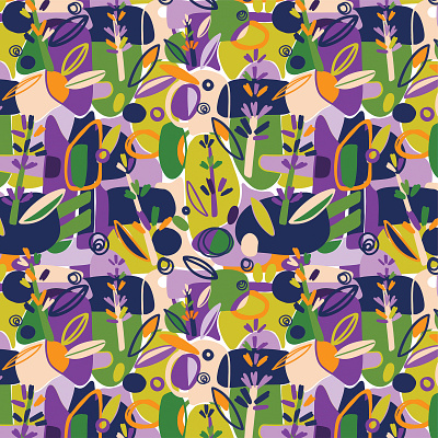 Lavander abstract design flowers illustration pattern pattern art patterndesign print vector wildflowers