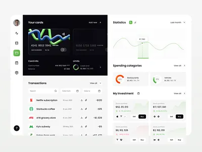 Finance Dashboard Design admin admin dashboard app bank bank ui banking crypto dashboard design design finance financial interface invest nft statistic ui ui ux ux web